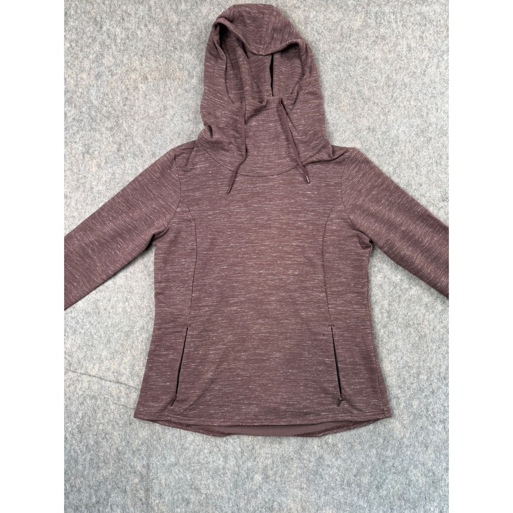 Kuhl Akkomplice Hoody Womens Small Mahogany Plum Heathered Cowl Neck Pullover